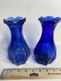 Pair of Cobalt Vases