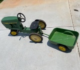 Children’s John Deere Ride-on Tractor and Pull Along Wagon