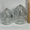 Pair of Glass Egg Oil Lamps