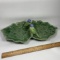 Adorable Double Leaf Dish with Birds