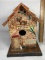 Hand Made Coffee Shop Bird House Signed by Artists