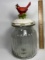 Nice Glass Jar with Cardinal Top by Cracker Barrel