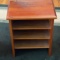 Small Wooden Side Table with 3 Shelves