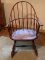 Antique Hand Made Windsor Back Rocking Chair