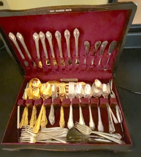 Vintage Rogers Bros. Flatware 1847 "Remembrance", Gold Tone Japan & Rogers Gold Tone Korea