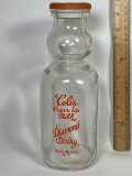Vintage Cole’s Cream Top Milk Diamond Dairy Port Jervis N.Y. Glass Bottle with Cap