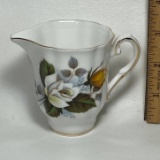 Pretty Bone China “Harleigh” Yellow Rose Creamer