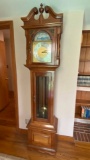 Gorgeous Mahogany Grandfather Clock by Imperial Clock Company Made in Germany