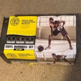 Gold’s Gym Vinyl Dumbbell Set with Box  