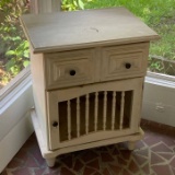 Wooden Single Drawer Side Table