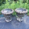 Pair of Vintage Concrete Planters