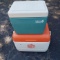 Lot of 2 Coolers, Teal Igloo 6 and Gott Clemson