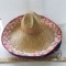 Lot of 7 Large Brim Straw Hats