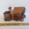 Vintage Metal Beachcombers International Cabin (12”x7”x7”)