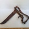 Vintage Machete Leather Belt Holster, Made in Costa Rica