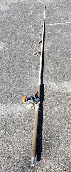 Vintage Penn Senator 113H Reel on Saltwater Rod