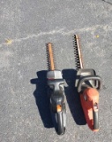 Lot of 2 Black and Decker Electric Hedge Trimmers