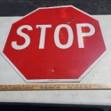 Vintage Reflective Stop Sign