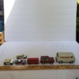 Lot of Vintage Diecast Toy Cars, Ambulance Tonka, Bronco Tootsie Toy