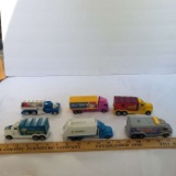 Lot of 6 Vintage Diecast Toy Trucks