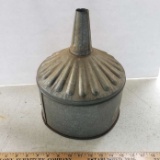 Vintage Galvanized Oil Funnel