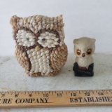 Lot of 2 Vintage Owls