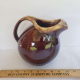 Vintage Brown Drip Glaze Pitcher