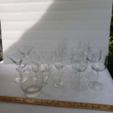 Lot of Stemware and Pitcher 