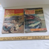 Lot of 2 1950’s Motor Trend Magazines