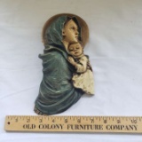 Vintage Resin Mary and Baby Jesus