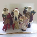 Lot of St. Nicholas And Reindeer Decor