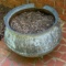 Large Vintage Footed Cast Iron Cauldron