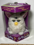 Vintage White Furby with Box