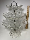 3-Tier Glass Serving Dish