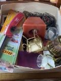 Lot of Misc Candles, Candle Holders & Lighter