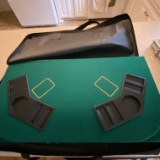 Portable Poker Table Top in Carrying Case