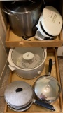 Great Lot of Kitchen Appliances, Large Stainless Pots & More