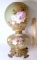 Beautiful Vintage Gone with the Wind Style Lamp with Floral Design 