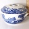 Spode Blue Italian Covered Casserole Dish w/ Lovely Oriental Design