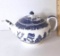 Sweet Blue Willow China Teapot with Lid