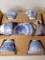 12 pc Spode Cups & Saucers from The Spode Blue Room Collection Georgian Series 