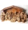 Awesome Hand Painted Ceramic Nativity Set with Wooden Stable