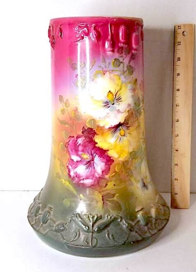 Impressive Bonn Germany Vase w/ Lovely Floral Design