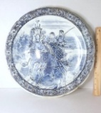 Early Delft Boch Charger w/ Horse & Carriage