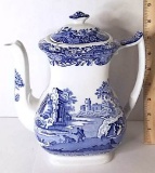 Beautiful Spode Italian Blue Teapot