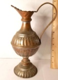 Vintage Tall Copper Ewer