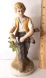 Porcelain Hunter Figurine