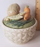 1985 Fitz & Floyd Veggie Trinket Box