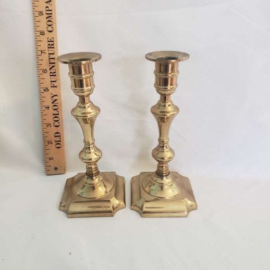 Pair of Brass Candlesticks