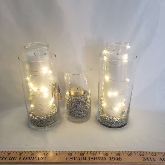 Miscellaneous Candle Holders with Battery Operated Lights